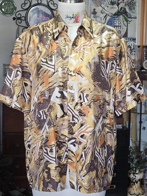 Blusa Camisa Fendi 100% Seda Talla Grande Logo Estampado Talla Foto 1 de 4