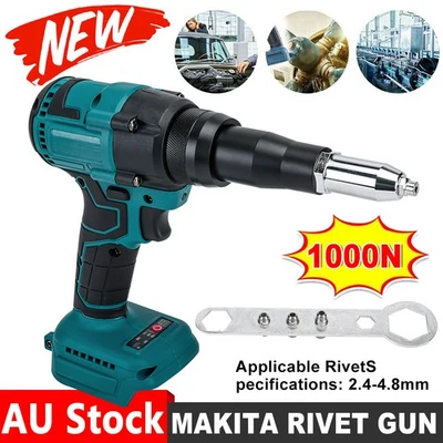 Automatic Electric Cordless Blind Pop Rivet Gun for Makita 18V Battery Brushless - image 1 of 4