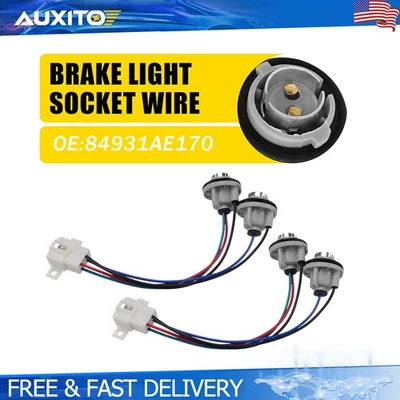 Juego de 2 enchufes de luz de freno y arnés de cables para Subaru Legacy 2000-2004 Outback Foto 1 de 4