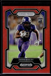 2024 Panini Prizm Draft Picks - Emani Bailey TCU #158 Red Prizm /299 (RC) - Picture 1 of 2