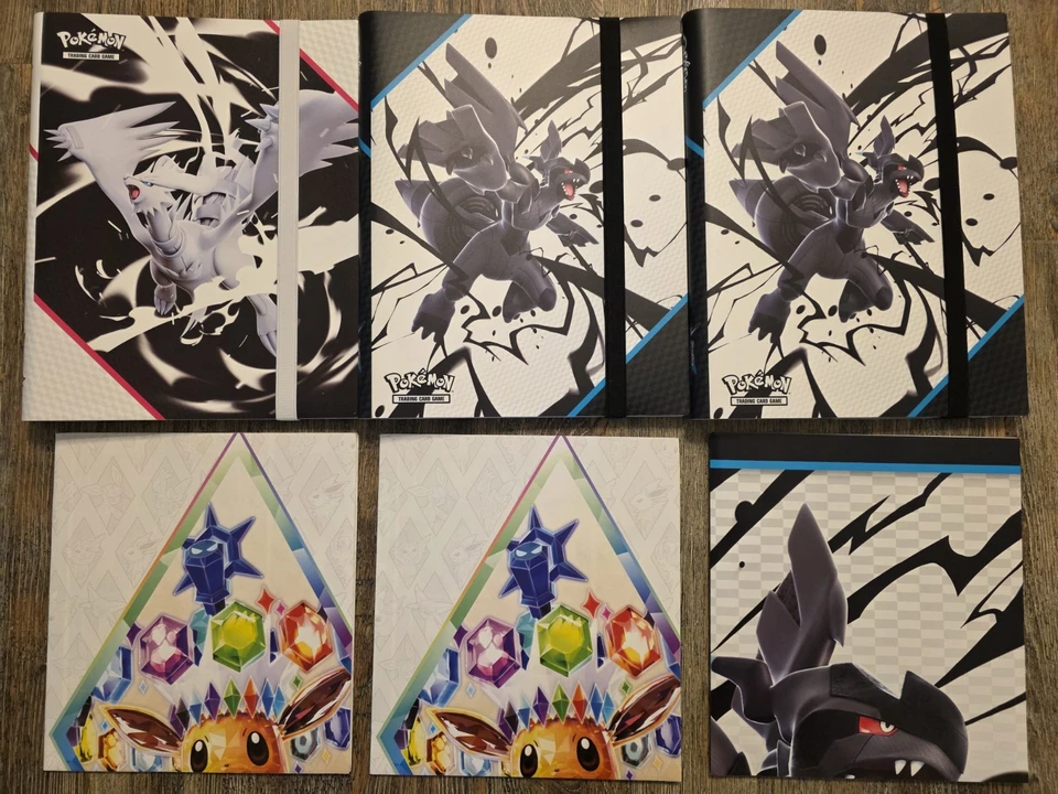 Lote de carpetas de llamaradas y prismáticos oficiales Pokemon Black Bolt & White nuevo Foto 1 de 1