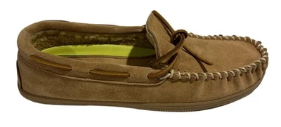 Florsheim Cozzy Comfortech 皮革莫卡辛拖鞋棕褐色男式尺寸 11M 二手状况完好 — 第 1/4 张图片