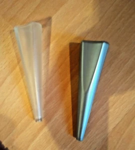 1C2 858 449 6TP Transparent or Silver Flow Vase VW New Beetle 1998-2010 RHD - Bild 1 von 2