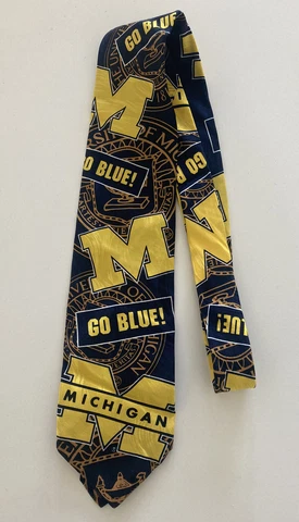 University Of Michigan Necktie Go Blue! Vintage 1994 Cover