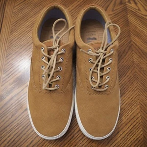 Neu Sperry Plüschwave Striper STS23452 hellbraun kiesig Nubuk Schnürschuhe Gr. 9,5 - Bild 1 von 4