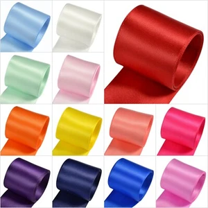 Satin Ribbon 20 Meters Rolls Silk Double Sided Faced 9 25 38mm Best Quality Gift - Picture 1 of 35