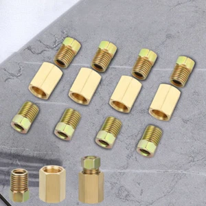 12pcs Car Accessories Brake Line Fittings & brass Unions For 3/16" Tube - Picture 1 of 12