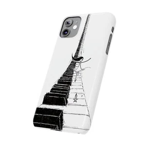 Funda delgada para piano surf iPhone 16/15/14/13/12/11, acabado brillante Daschund - Imagen 1 de 73