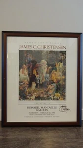 James Christensen Gallery Appearance Poster A Little Left of Reality Signed - Picture 1 of 8