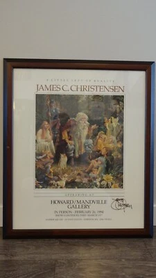 James Christensen  Gallery Appearance Poster A Little Left of Reality Signed - Image 1 of 4
