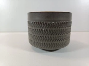 Denby Chevron Sugar Bowl 1960's Mid Century Olive Dark Green - Picture 1 of 6