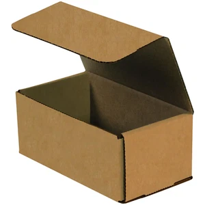 Shipping Boxes Small 7"L x 4"W x 3"H, 50-Pack | Corrugated Cardboard - Picture 1 of 12