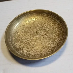 Vintage Miniatur Messing Schale Made In India - Bild 1 von 3