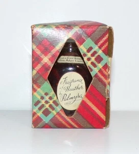 VTG 50s MINI PERFUME GREAT BRITAIN OLIVE ADAIR LTD FRAGRANCE OF HEATHER PALMYRA - Picture 1 of 12