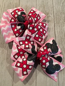 Adorables Arcos de San Valentín Mickey Bows Love XOXO Arcos de San Valentín - Imagen 1 de 1