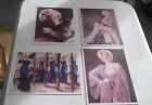 set of 4 marilyn monroe postcards