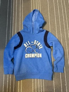 Jumping Beans Boys Blue Ball Sports Hoodie Sz 6 - Picture 1 of 3