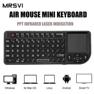 Wireless Keyboard 2.4G Backlit English Russian Spanish French Touchpad Air Mouse - Picture 1 of 22