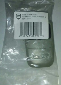 GUARDIAN D1B, DELUXE 1-BUTTON REMOTE CONTROL, 303/390MHZ, NEW, FREE SHIP - Picture 1 of 5