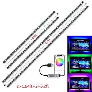 bluetooth LED Backlight TV Hintergrund Beleuchtung USB Lichtstripe Streifen RGB - Bild 1 von 12