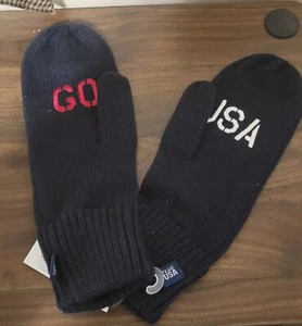 2014 Team USA Mittens "GO USA" Official Winter Olympics Sochi Support Team USA! - Picture 1 of 4