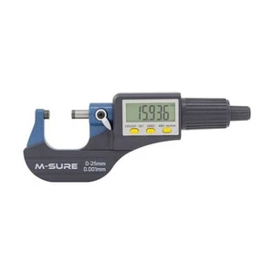 Micrómetro digital externo M-SURE 0-25mm 0-1 pulgadas ingeniería - Imagen 1 de 4