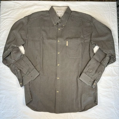 Columbia Brown & Black Check Long Sleeve Dress Shirt NWOT Men's Size Large - Image 1 of 4