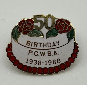 50th Birthday PCWBA 1938-1988 Portage Co Ohio Tournament Bowling Lapel Pin - Picture 1 of 3