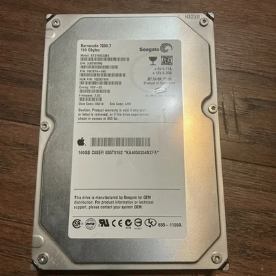 160 GB SATA Seagate Barracuda 7200.7 ST3160023AS 8MB Hard Drive 3.5" Internal - Image 1 of 4