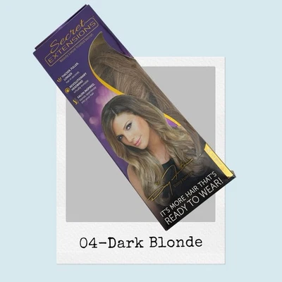 04-Dark Blonde Hair Headband Secret Extensions Daisy Fuentes NEW NWT - Image 1 of 4