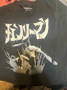 Camisa Hombre Motosierra XL Anime CSM Denji Power Negra Gráfica Camiseta - Imagen 1 de 2