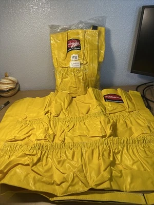 Lote 2 Rubbermaid FG264200 Bruto Vinilo Caddy Bag - Amarillo NUEVO Foto 1 de 4