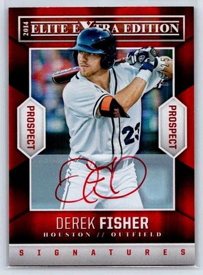 2014 Panini Elite Extra Edition #5 Derek Fisher Prospects Auto Red Ink #/25 - Image 1 of 2