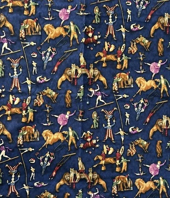 Benartex The Circus Fabric - COTTON - 4.5 Yards VINTAGE - Image 1 of 3