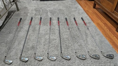 Juego de varillas de hierro PING Gmax punto amarillo derecha Reg Flex 5-PW-UW-SW NUEVAS EMPUÑADURAS Foto 1 de 4