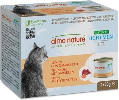 almo nature Made in Italy per Gatto - Mega Pack HFC Natural Light Meal con...  - Photo 1/4