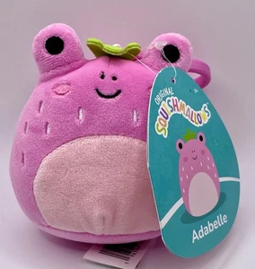 Malvaviscos Adabelle la Rana Fresa Rosa 3" Clip-On NUEVO CON Etiquetas - Imagen 1 de 5