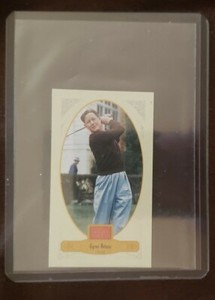 BYRON NELSON - 2012 Panini Golden Age Mini Crofts Candy Blue Ink Card #45 - PGA