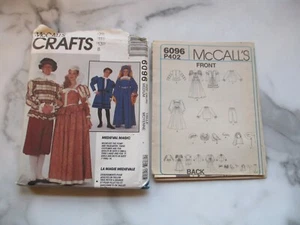 McCall's 6096 Adult sz M(36-38) Medieval Magic sewing pattern Uncut 4 views - Picture 1 of 1