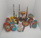 Lot Of 17 Vintage Kirchhof & Other Tin 1950S Toys Noise Makers