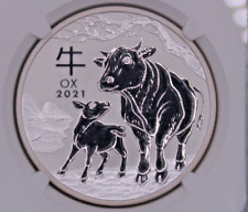 2021 P Australia Year Of The Ox Coin 1 oz 9999 Silver Coin NGC