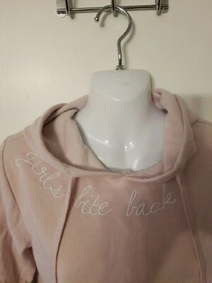 Rue21 GIRLS BITE BACK Rosa Pálido Manga Larga Sudadera SUDADERA CON CAPUCHA Mujer Talla XS Foto 1 de 3