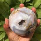 2Lb Rare Natural Agate Geode Ball Quartz Crystal Sphere Reiki Healing Gift