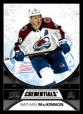 2021-22 Upper Deck Credentials - #4 Nathan MacKinnon - Colorado Avalanche - Image 1 of 2