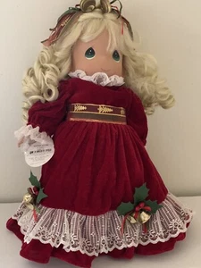 Muñeca de Navidad 2006 colección Precious Moment invierno sobre encaje. - Imagen 1 de 6