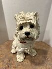 Danbury Mint Westie Dog White West Highland Terrier 10" Statue Figurine Resin