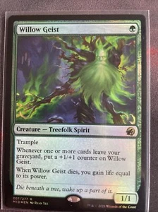 MTG Willow Geist Innistrad: Midnight Hunt 207/277 Foil - Picture 1 of 3
