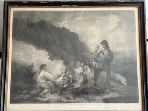 J.R. Smith Engraving after George Morland - 1799 Mezzotint, The Fern Gatherers - Picture 1 of 22
