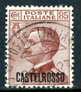 Italy 1924 Offices in Castelrosso 85¢ Red Brown Scott #73 VFU R287 - Picture 1 of 6
