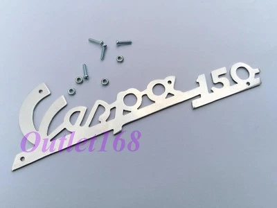Piaggio Vespa 150 GL VNA VNB VBA VBB VBC Metal Emblem Badge Logo Set Bolts Nuts - Изображение 1 из 3